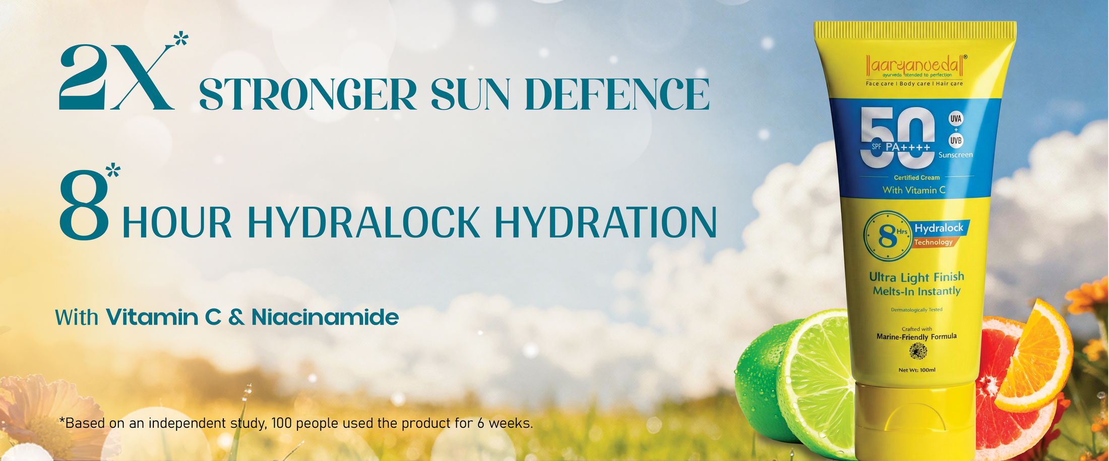 SPF 50 PA++++ Sunscreen With Vitamin C - 100 ml