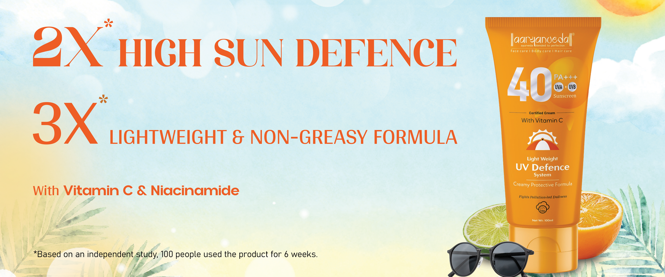 SPF 40 PA+++ Sunscreen With Vitamin C - 100 ml