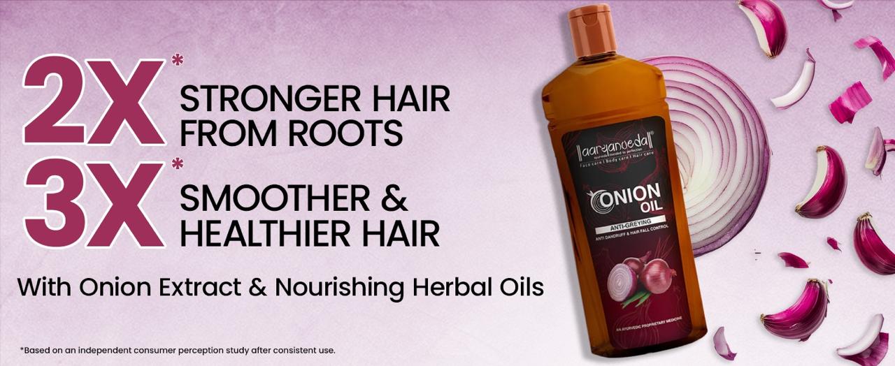 Onion Oil For Anti-Greying, Anti-Dandruff & Hair Fall Control-100ml ( Pack of 3)