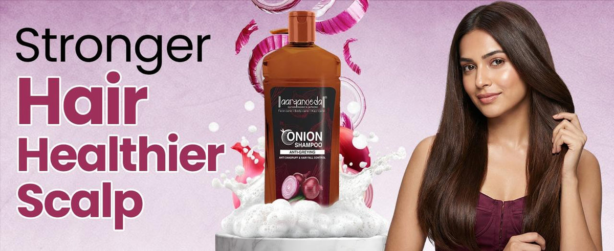 Onion Shampoo For Anti-Greying,Anti-Dandruff & Hair Fall Control