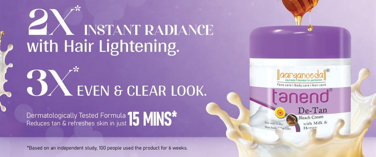 Tanend De-Tan Bleach Cream With Milk & Honey-450gm