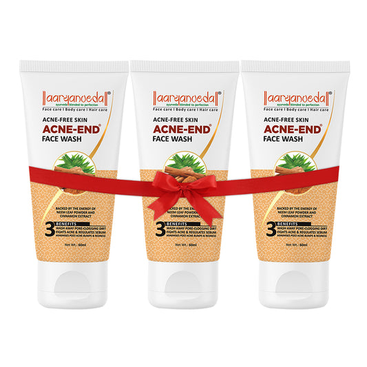 Acne-End Face Wash with Neem Leaf & Cinnamon Extract-100ml ( Pack Of 3 )