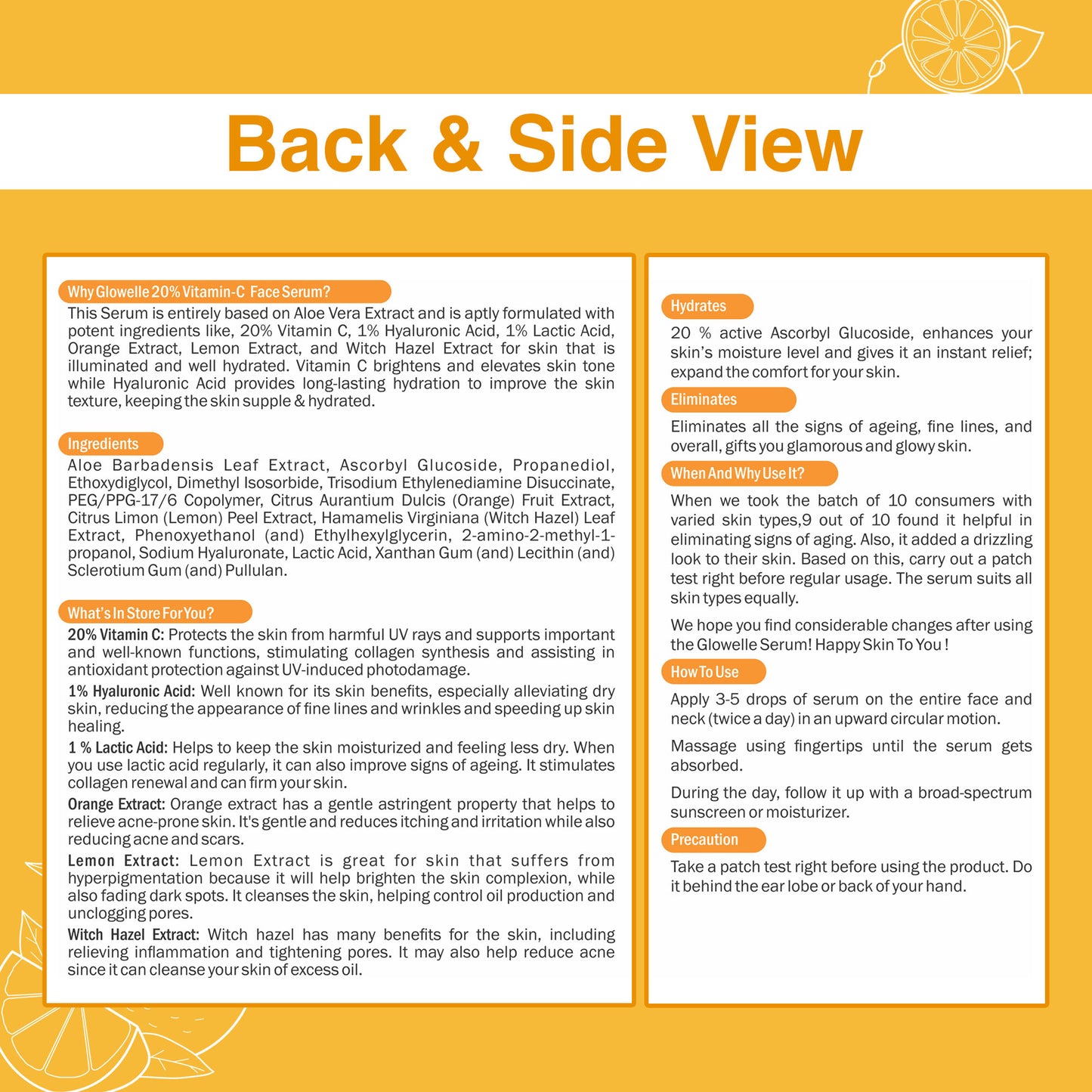 Glowelle 20% Vitamin C Face Serum-30ml