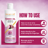 Onion Oil For Anti-Greying, Anti-Dandruff & Hair Fall Control- 200 ml
