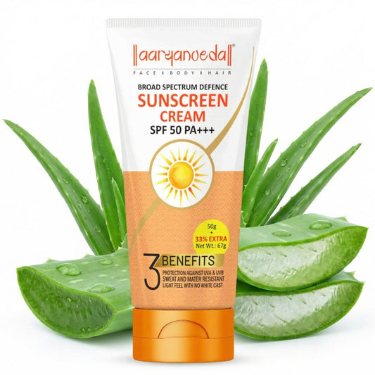 Sunscreen Cream SPF 50 PA+++ - 50 +17gm Extra ; 67gm ( pack of 3 )