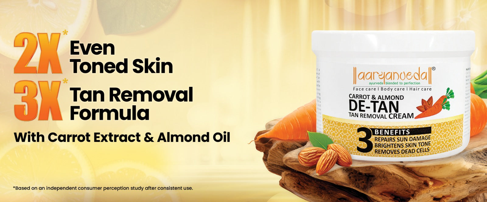 Carrot & Almond De-Tan Removal Cream