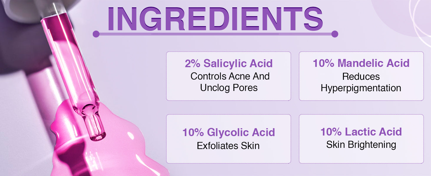 30% AHA + 2% BHA Face Peeling Solution-30ml
