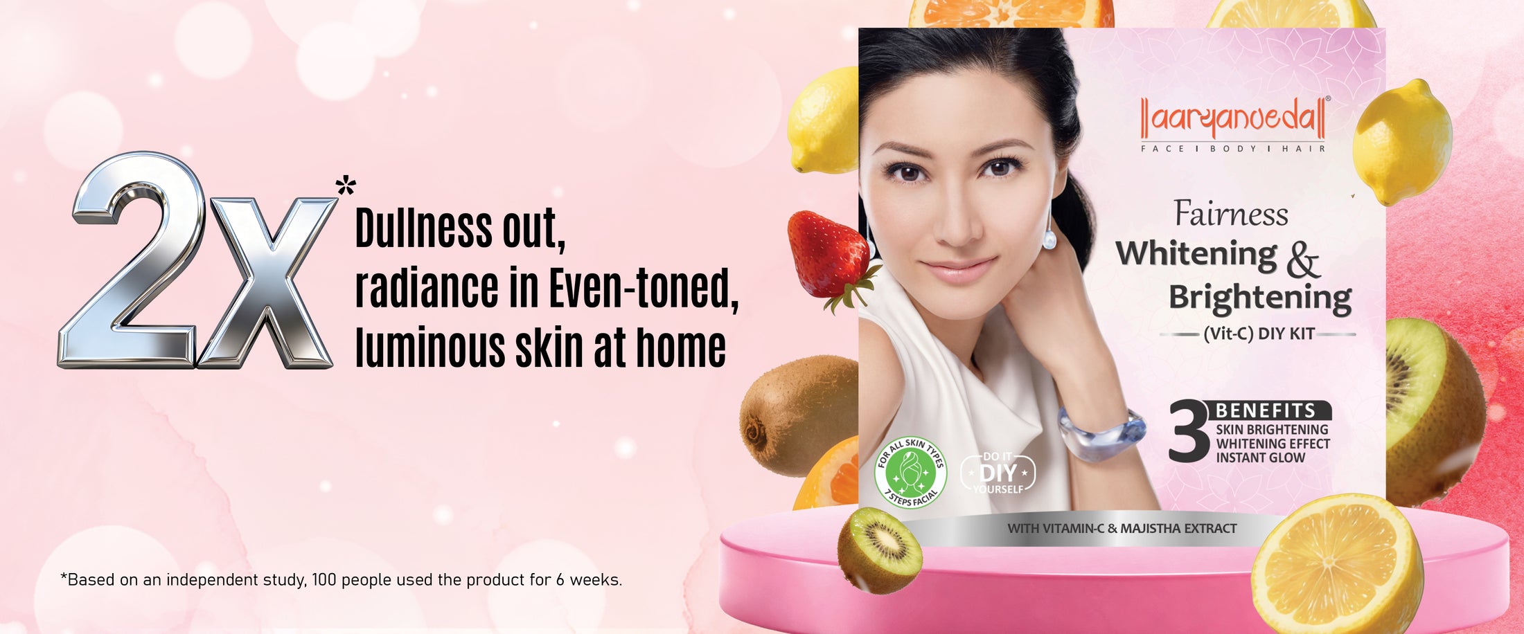 Fairness Whitening & Brightning (Vitamin- C ) DIY Kit- 45 ml ( Pack of 3 )