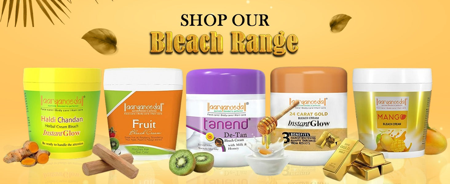 24 Carat Gold Bleach Cream For Instant Glow-400gm