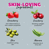 Strawberry & Cranberry Milk Protein Hydrating Cream-400gm