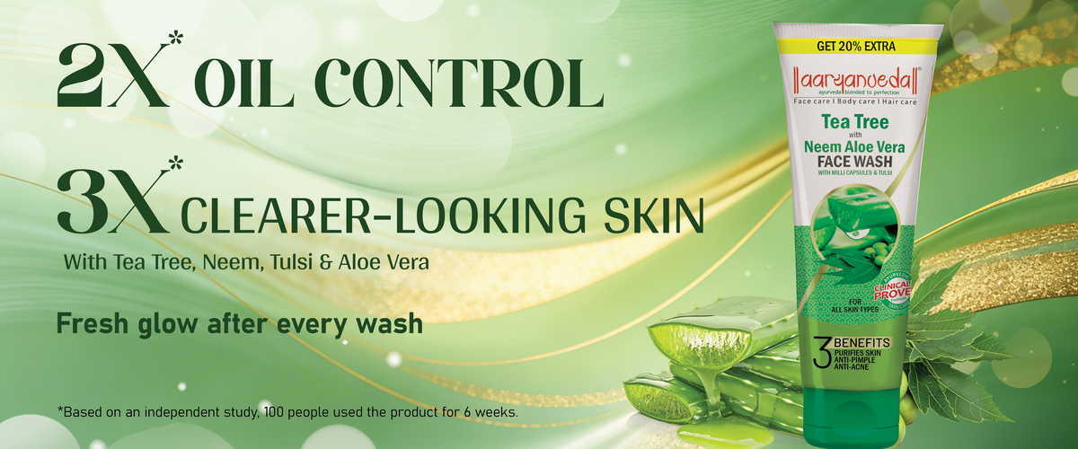 Tea Tree with Neem AloeVera Facewash 100ml+20ml Extra: 120ml