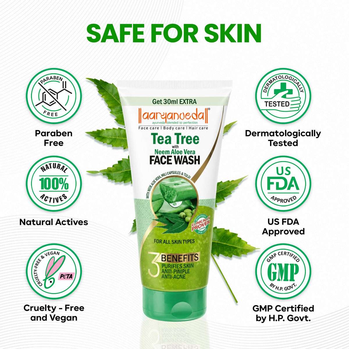 Tea Tree with Neem AloeVera Facewash- 150ml