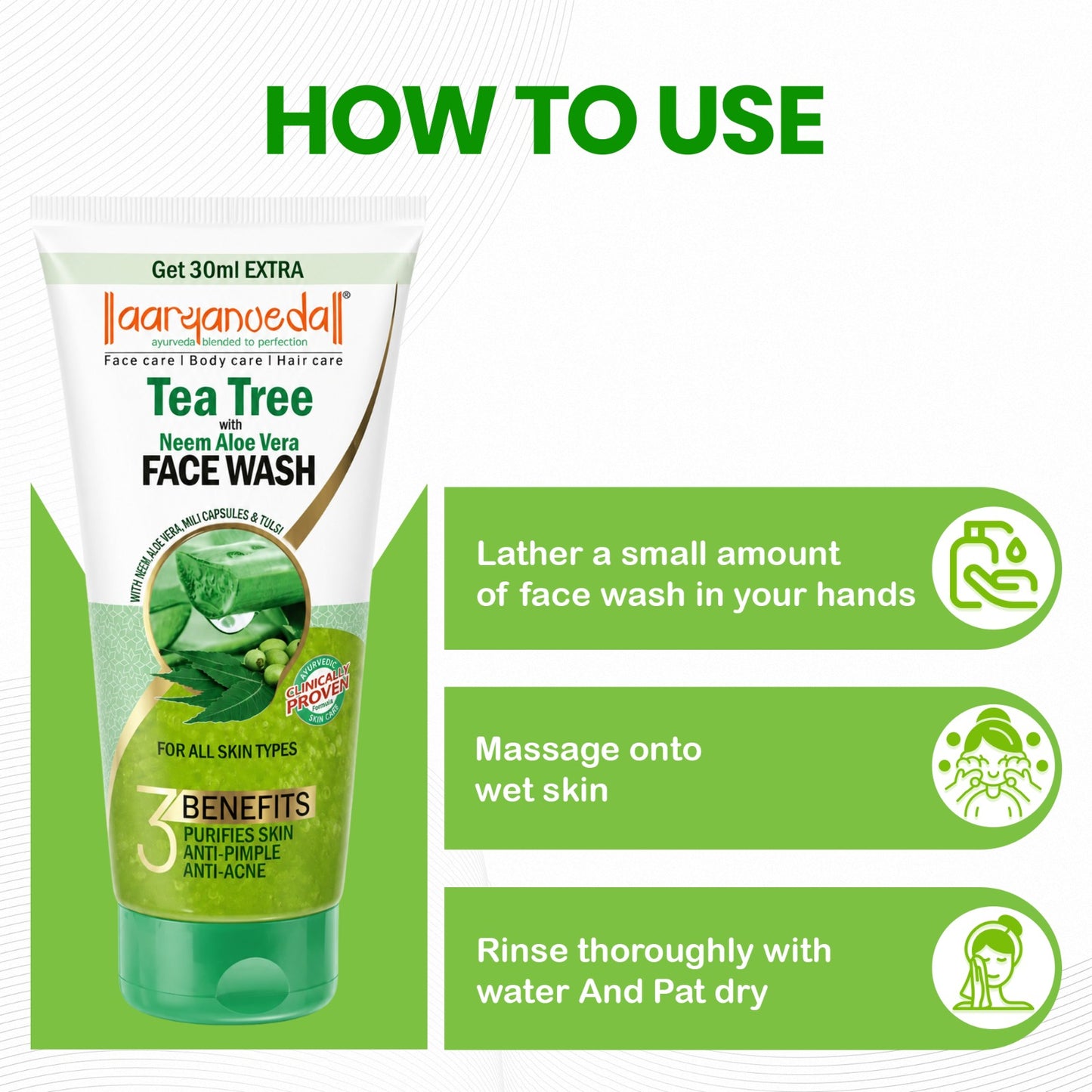 Tea Tree with Neem AloeVera Facewash- 150ml