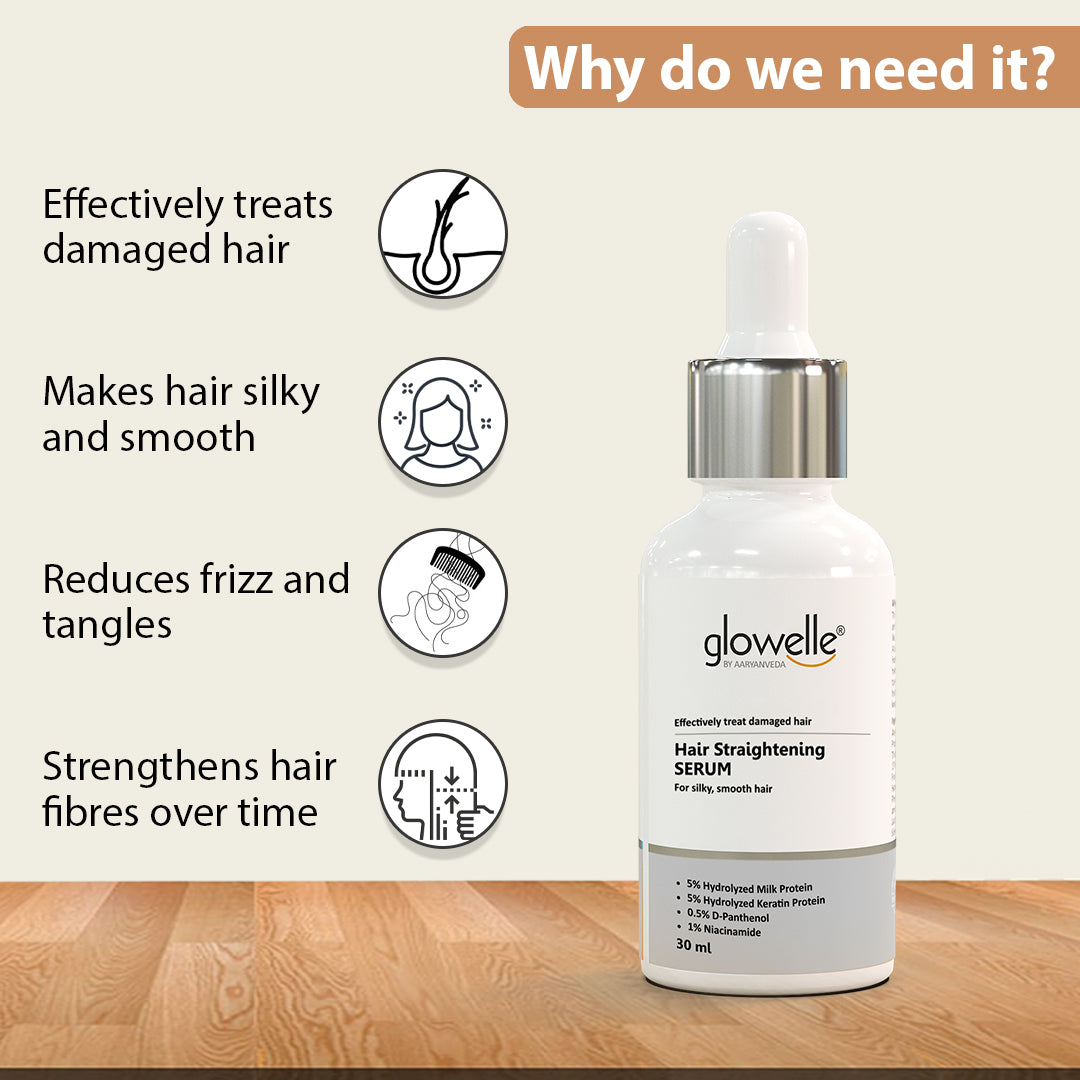 Glowelle Hair Straightening Serum - 30 ml