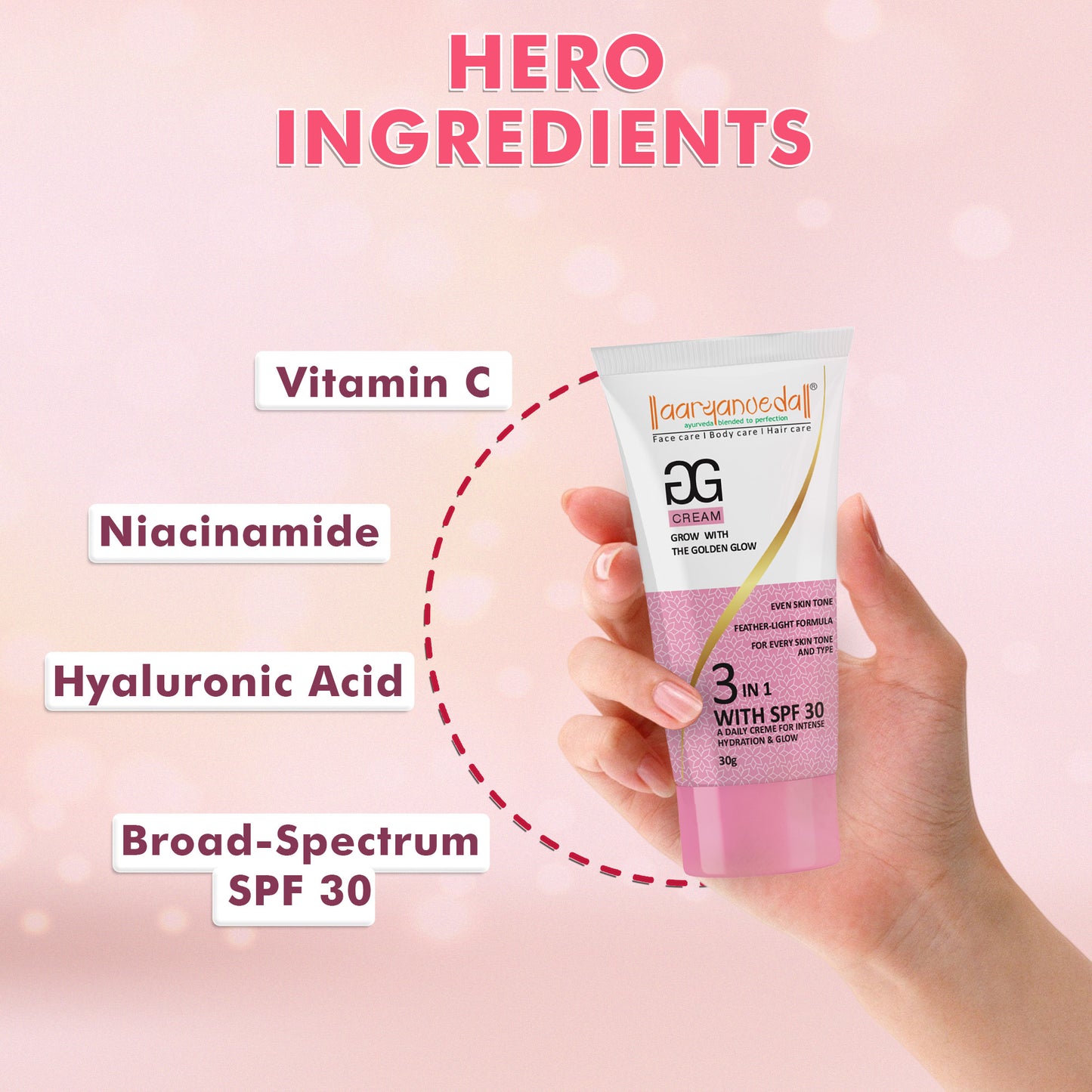 GG Cream The Golden Glow with SPF 30- 30 gm