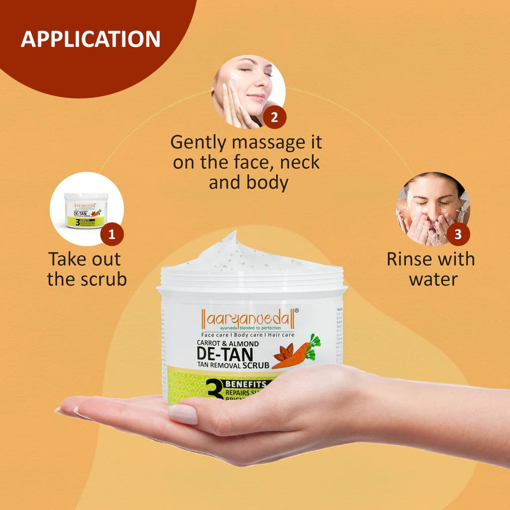 Aaryanveda De-Tan Combo for Instant Tan Removal