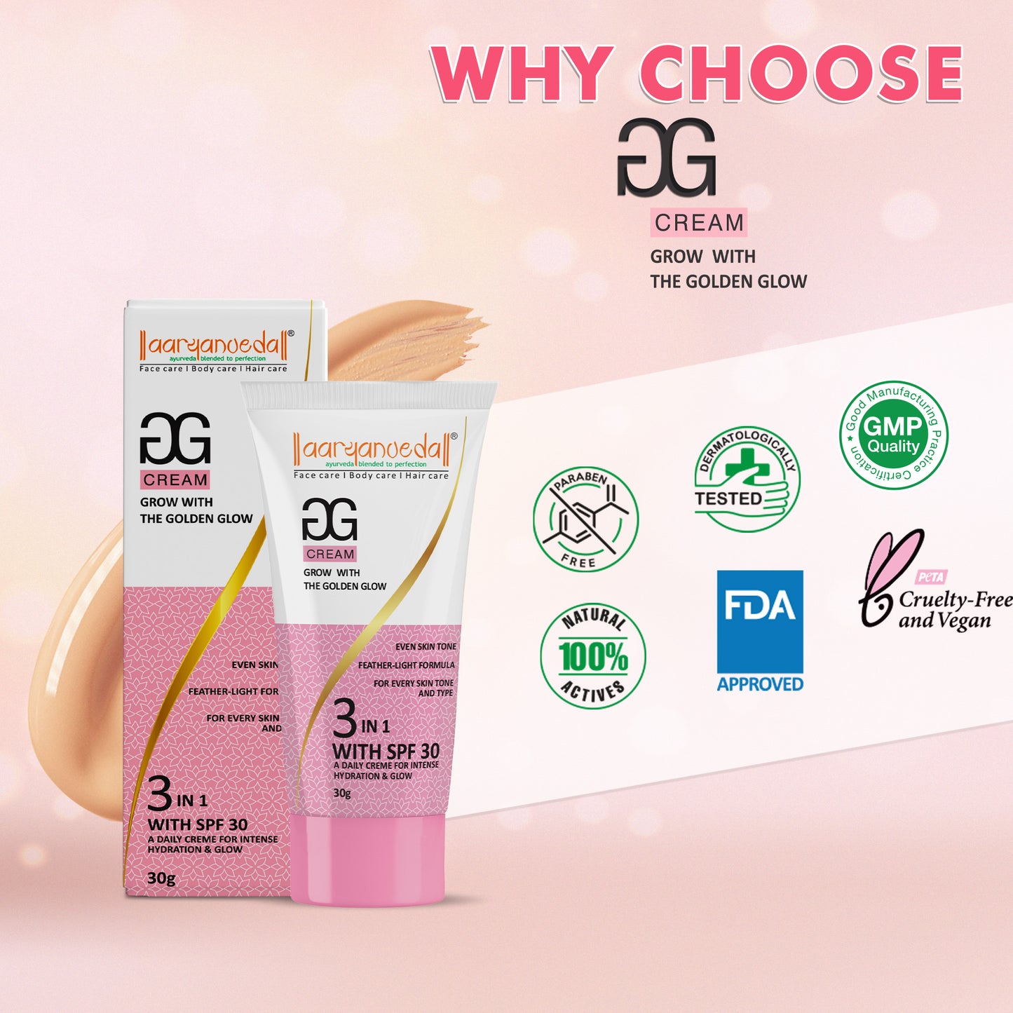GG Cream The Golden Glow with SPF 30- 30 gm