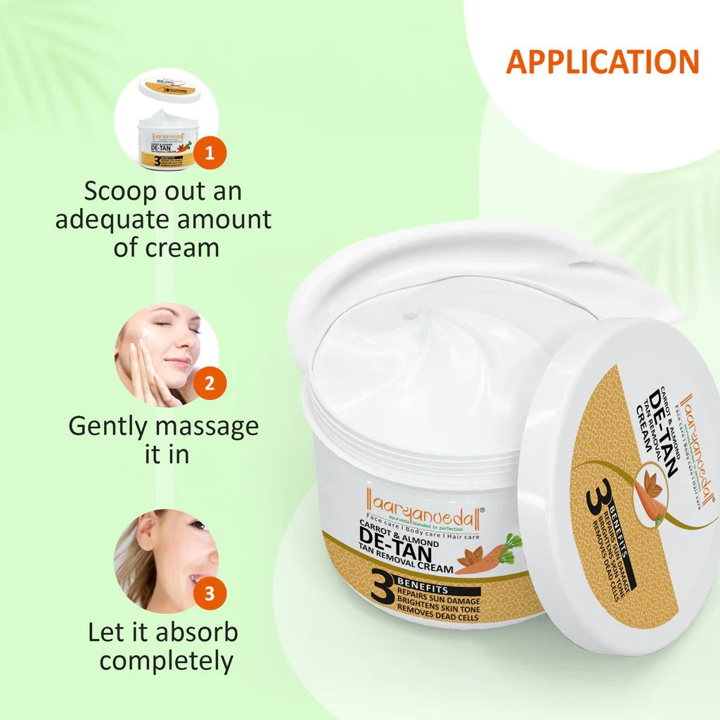 Aaryanveda De-Tan Combo for Instant Tan Removal