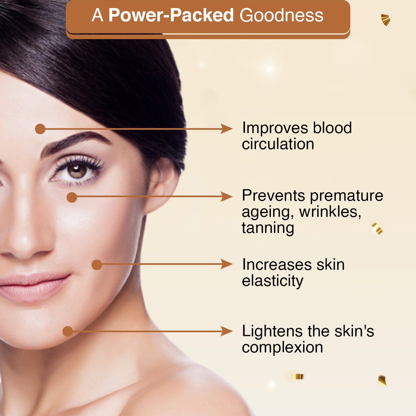 24 Carat Gold Bleach Cream For Instant Glow- 450gm