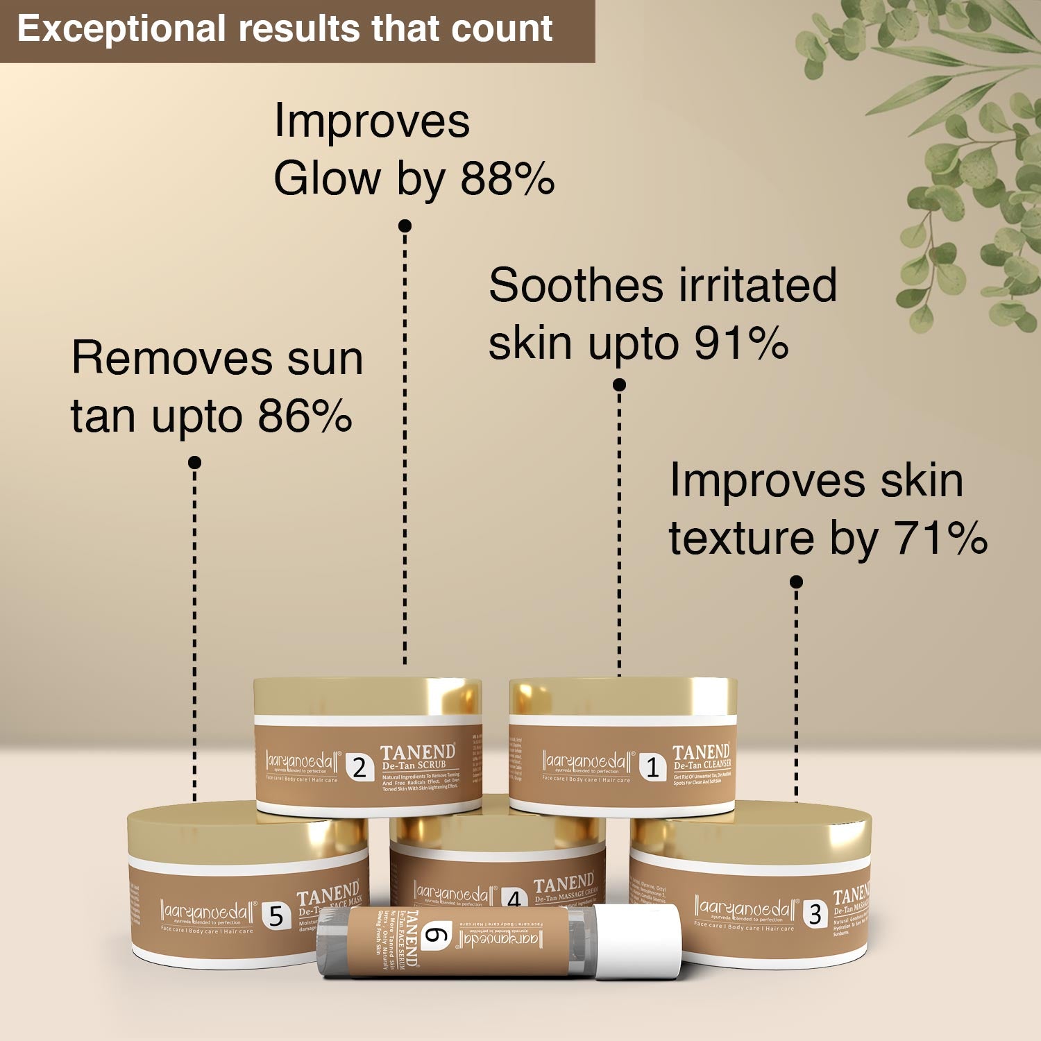 AaryanVeda - Tanend De-Tan Facial Kit - 260gm