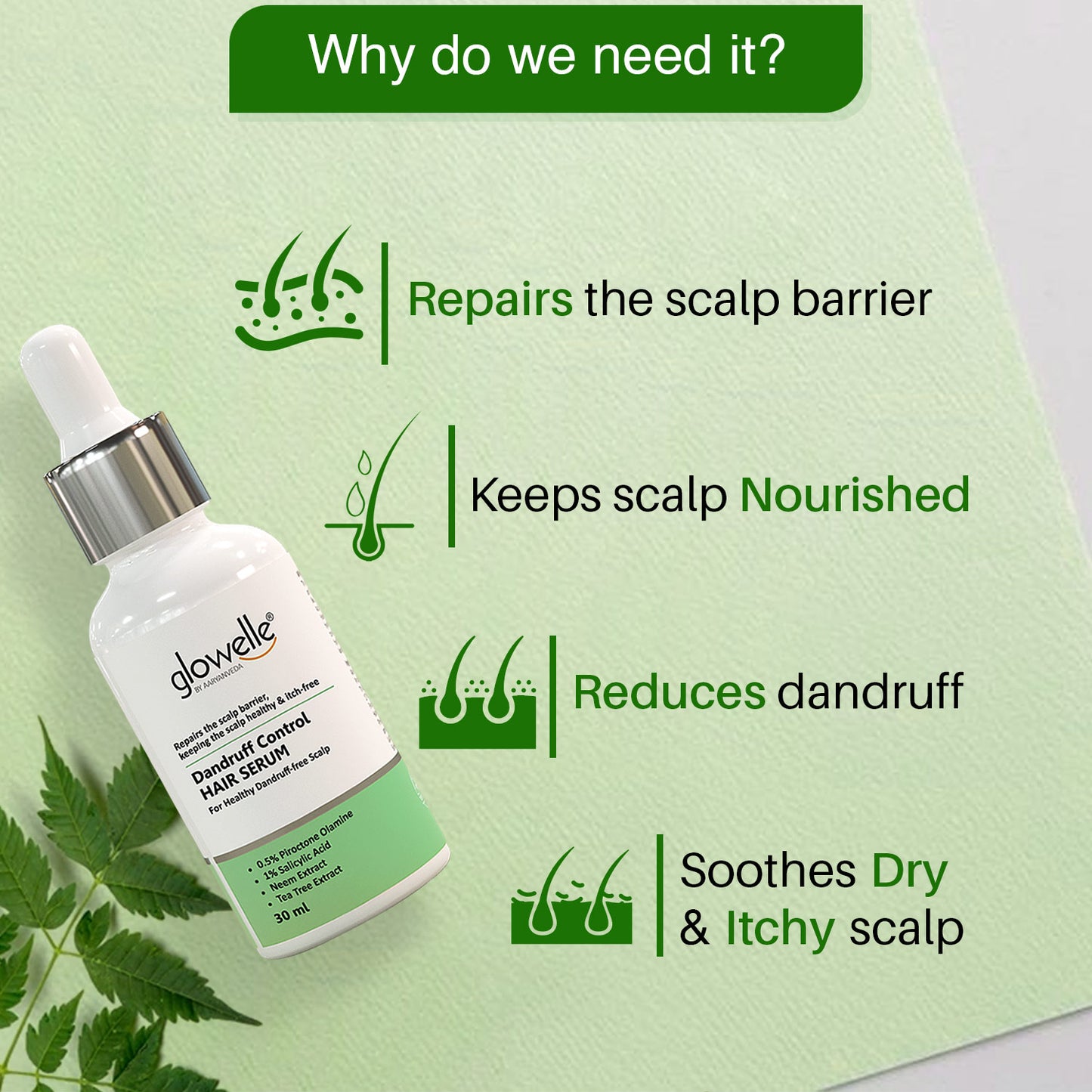 Hair Care kit for Dandruff Control ( Onion Shampoo 100ml+Onion Oil 100ml+Dandruff Control Hair Serum 30ml )