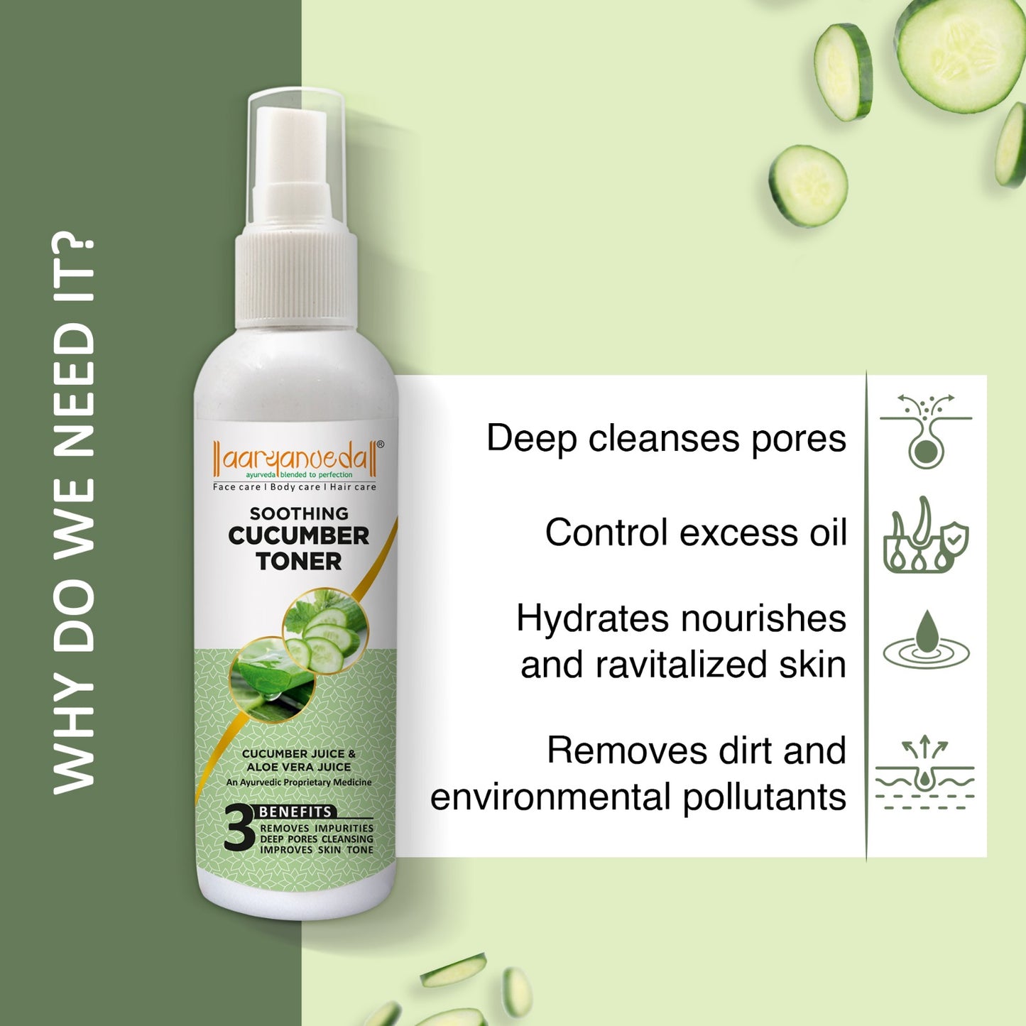 Day to Day Skincare Combo -Haldi Chandan Ubtan Foaming Facewash+Cucumber Toner + Vitamin C 20% Serum 30ml