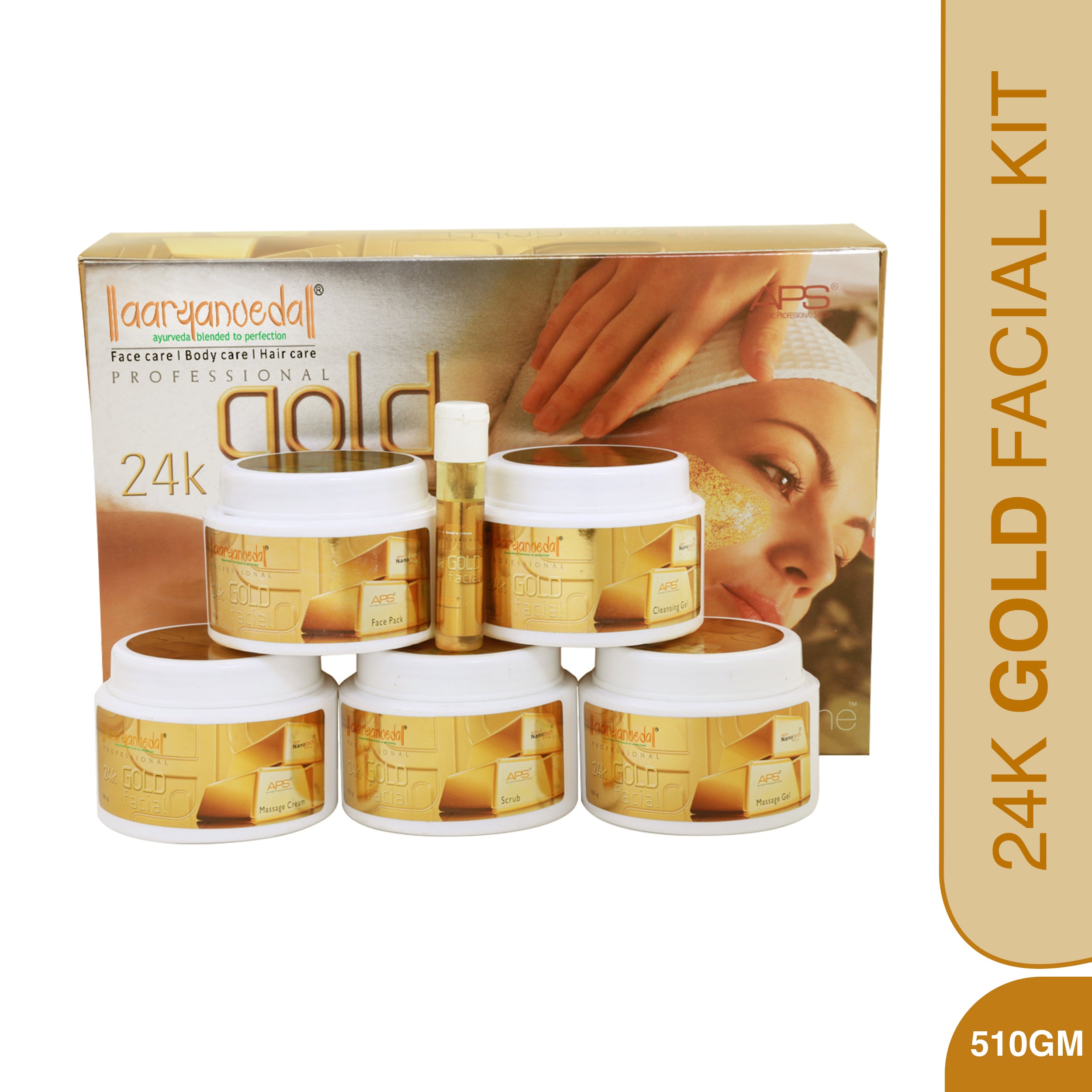 24K Gold Facial APS Kit - 510gm