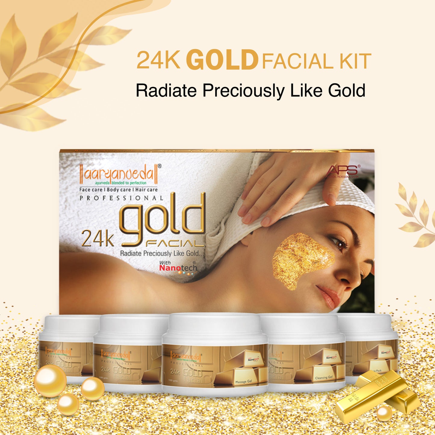 24K Gold Facial APS Kit-510gm